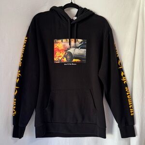 Black Graphic Hoodie